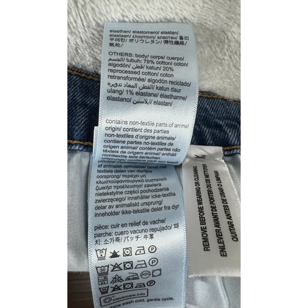Calvin Klein Jeans NEW Short Womens W31 Blue High Rise A-line Shape 5.5” Stretch - Picture 16 of 16